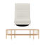 Artiss Swivel Floor Chair & TV Entertainment Unit with Storage Shelf Set