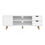 Artiss TV Cabinet Entertainment Unit 120cm White Larin