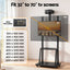 Artiss TV Stand 32-70" Universal Mobile Adjustable Height TV Stand with Wheels
