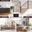 Artiss TV Unit 150cm Storage Shelves Walnut White