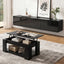 Artiss TV Unit & Coffee Table Set Storage Cabinet Black