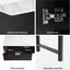 Artiss TV Unit & Coffee Table Set Storage Shelf Black