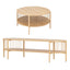 Artiss TV Unit & Coffee Table Set Storage Shelf Pine