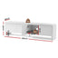 Artiss TV Unit Entertainment Unit Storage Cabinet 180cm White