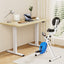Artiss Under Desk Exercise Bike with 140cm Automatic Standing Desk Magnetic Resistance Oak