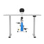 Artiss Under Desk Exercise Bike with 140cm Automatic Standing Desk Magnetic Resistance White