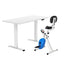 Artiss Under Desk Exercise Bike with 140cm Automatic Standing Desk Magnetic Resistance White