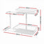 Artiss Under Sink Organizer Storage with 2 Slide Out Drawers 5 Adjustable Height Bathroom Kitchen Cabinet