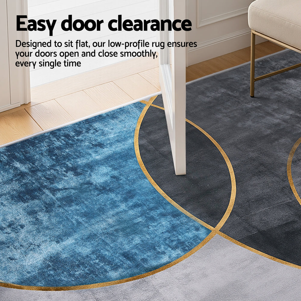 Artiss Washable Floor Rug 160X230cm Large Geometric Area Rug Modern Floor Carpet