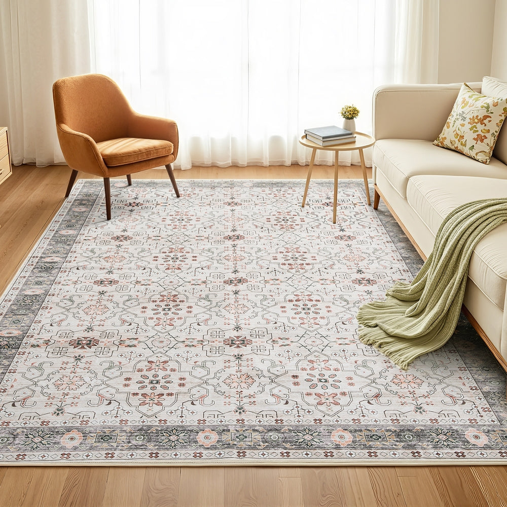 Artiss Washable Floor Rug 200x290cm Large Area Rug Modern Living Room Carpet