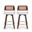 Artiss Wooden Bar Stools Set of 2 Swivel Kitchen Counter Stool Chair 60cm Seat Height