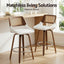 Artiss Wooden Bar Stools Set of 2 Swivel Kitchen Counter Stool Chair 60cm Seat Height
