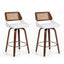 Artiss Wooden Bar Stools Set of 2 Swivel Kitchen Counter Stool Chair 60cm Seat Height