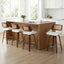 Artiss Wooden Bar Stools Set of 4 Swivel Kitchen Counter Stool Chair 60cm Seat Height