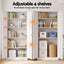 Astiss 180cm Steel Locker Cabinet Mental Storage 4 Adjustable Shelves
