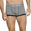 Authentic Bonds Mens Striped Fit Trunk Trunks Underwear Black Blue White Grey