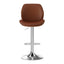 Artiss 4X Bar Stools Bentwood Adjustable Kitchen Counter Chair Leather Brown