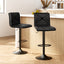 Artiss 2x Bar Stools Kitchen Dining Chairs Gas Lift Stool Leather Black