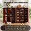 Artiss Shoe Cabinet 5 Tier Storage Organiser w/ Adjustable Shelves Bamboo