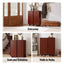 Artiss Shoe Cabinet 5 Tier Storage Organiser w/ Adjustable Shelves Bamboo