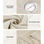 Artiss 2X 132x160cm Blockout Sheer Curtains Beige