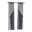 Artiss 2X 132x160cm Blockout Sheer Curtains Charcoal