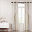 Artiss 2X 132x213cm Blockout Sheer Curtains Beige