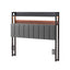 Artiss Double Headboard Charging Station Storage LED Light Grey Upholstered