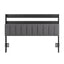 Artiss Queen Headboard Charging Station Storage LED Light Grey Upholstered
