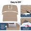 Seamanship Boat Flooring, EVA Foam Decking Mat, 240x90cm, Taupe