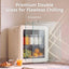 LUVIMO 48L Bar Fridge Mini Refrigerator Glass Door Aesthetics Cooler