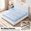 Artiss Double Bed Frame with Adjustable Headboard Platform Base Linen Fabric Charging Ports