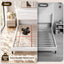 Artiss Double Bed Frame with Adjustable Headboard Platform Base Linen Fabric Charging Ports