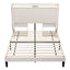 Artiss Queen Bed Frame with USB Charging and Side Storage Shelves Beige