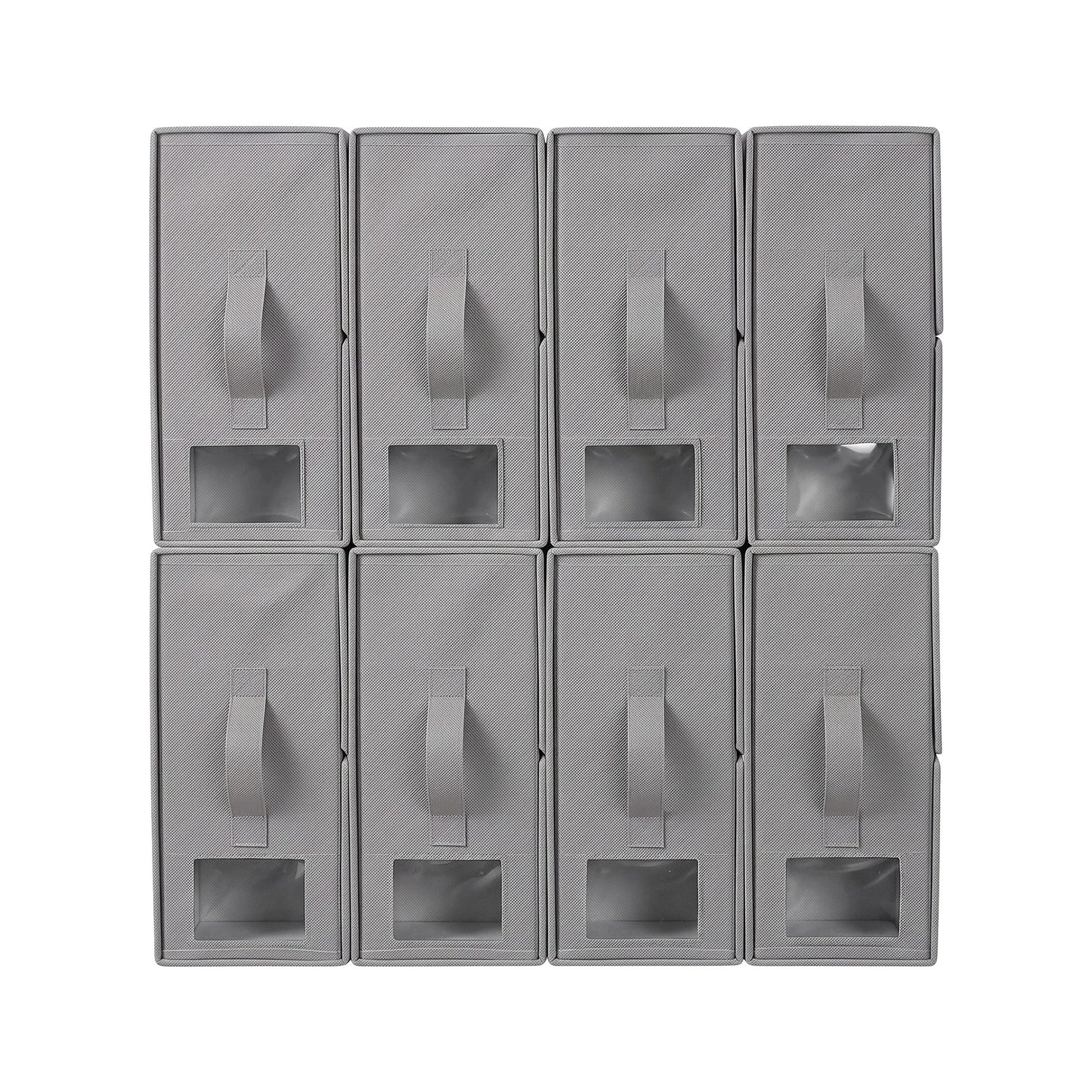 Artiss Bed Sheet Organisers Box Set 8Pcs Storage King Size Bedding Foldable Grey