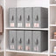 Artiss Bed Sheet Organisers Box Set 8Pcs Storage King Size Bedding Foldable Grey