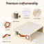 Artiss Bed Sheet Organisers Box 8Pcs Storage King Size Bedding Foldable Beige