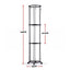 Everfit Vertical Ball Storage Rack with Wheels Sports Equipment Organiser