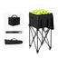 Everfit Foldable Tennis Hopper Stand with Wheels Holds Up to 150 Balls