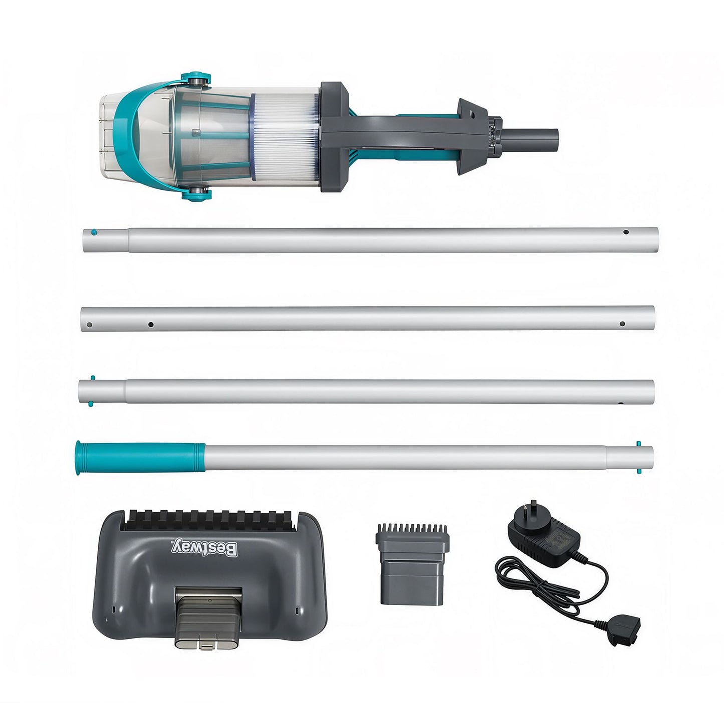 Bestway Pool Vacuum Cleaner Handheld Rechargeable Maintenance Kit Debris 2L