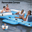 Bestway Pool Float Island Inflatable Lounge 6-person Raft Seat Canopy