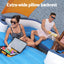 Bestway Pool Float Island Inflatable Lounge 6-person Raft Seat Canopy
