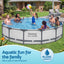 Bestway 427CM Swimming Pools Steel Above Ground Round Backyard Pool Set White