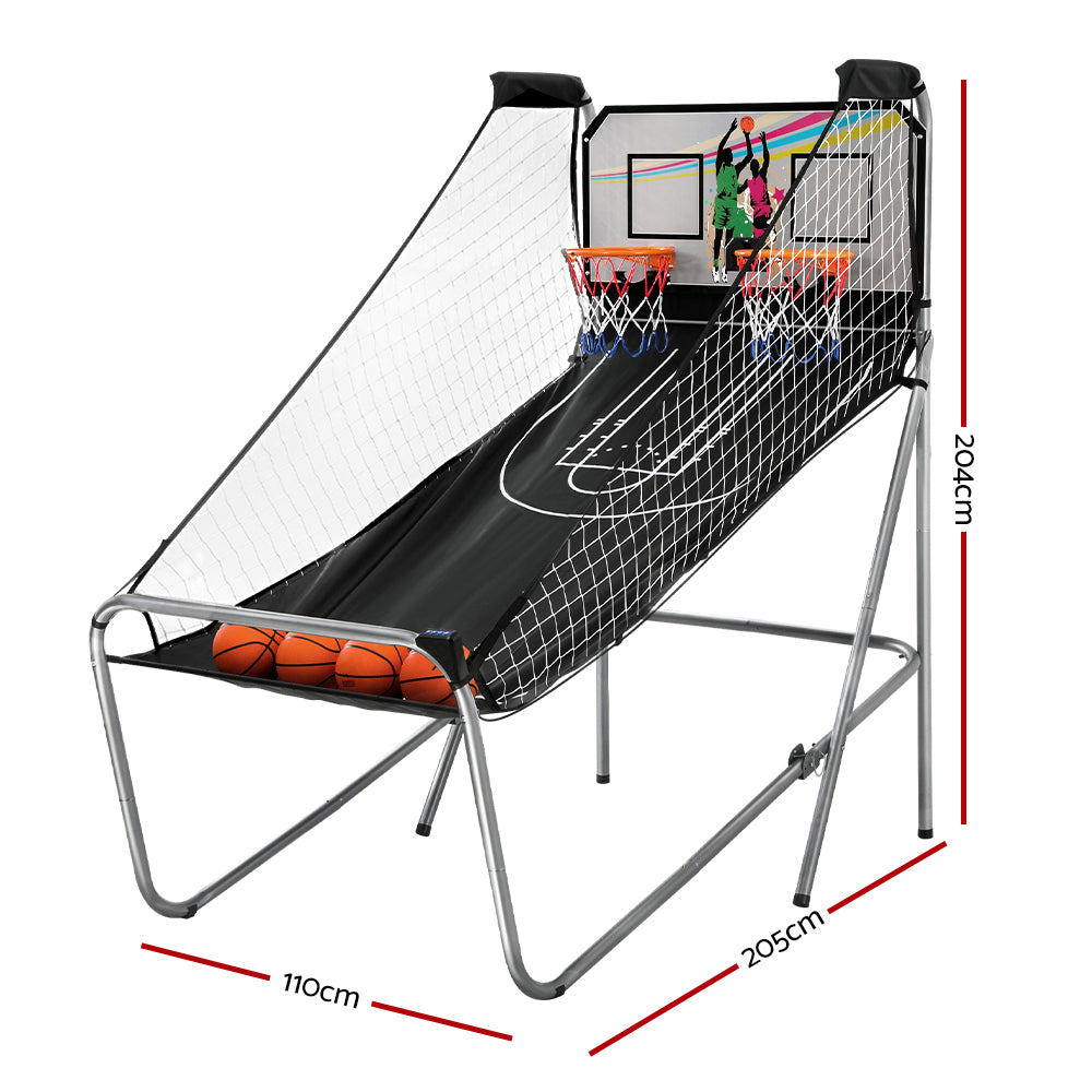 Basketball Arcade Game Electronic Scorer 8 Games Double Shoot Grey