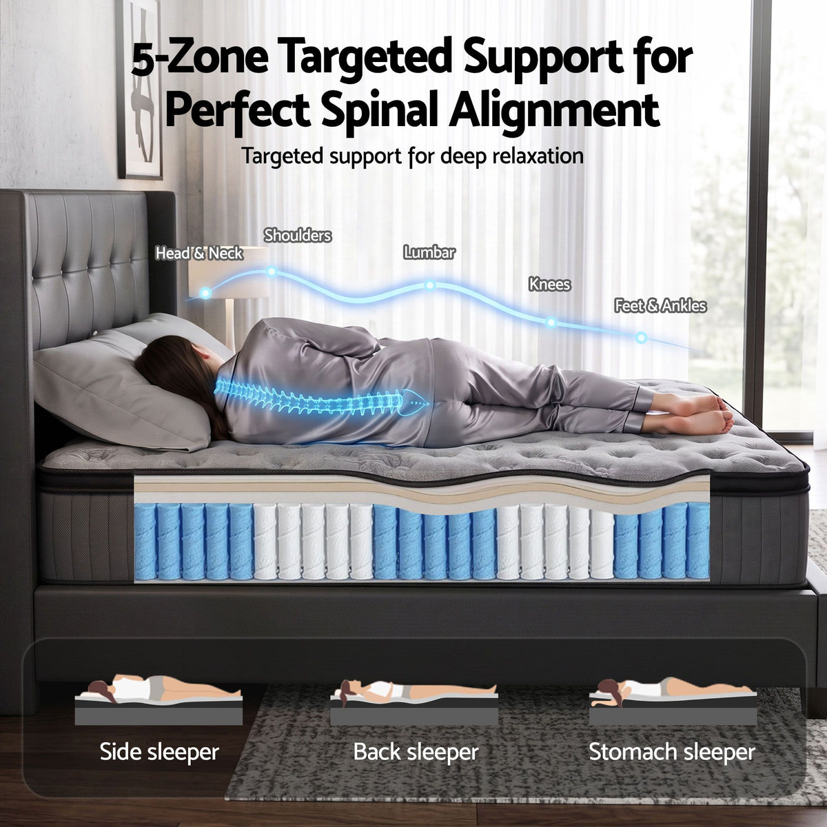 Bed Mattress Giselle 34cm King