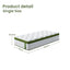 BedStory 34cm Single Latex Hybrid Mattress Medium Firm - 5 Zone Pocket Spring Bed for Pressure Relief Motion Isolation