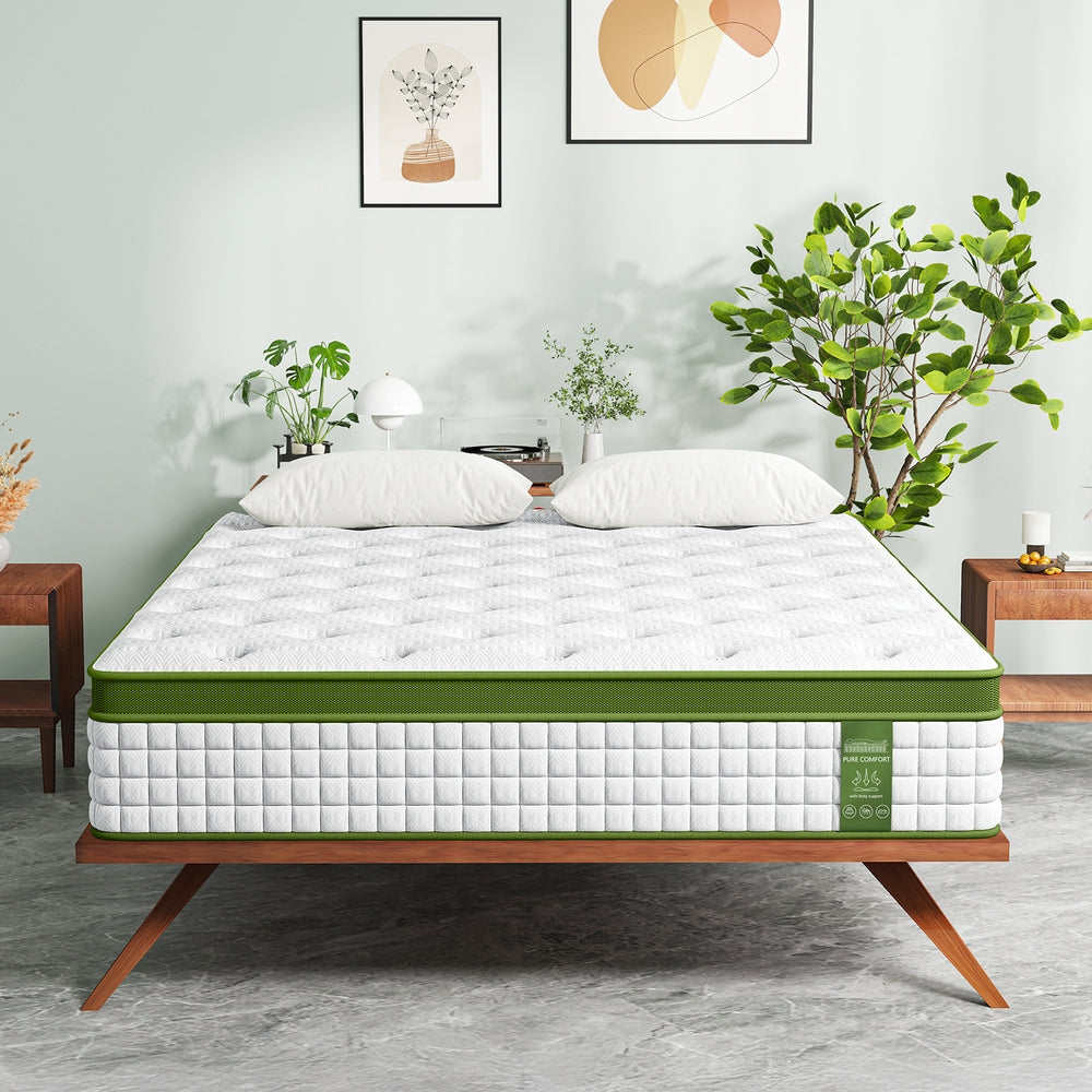 BedStory King 30cm Hybrid Mattress Cooling Gel Memory Foam 5 Zone Pocket Spring Bed Temperature Regulating