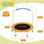 Bestway 36inch Kids Trampoline Foldable Rebounder Fitness for Ages 3+ Orange
