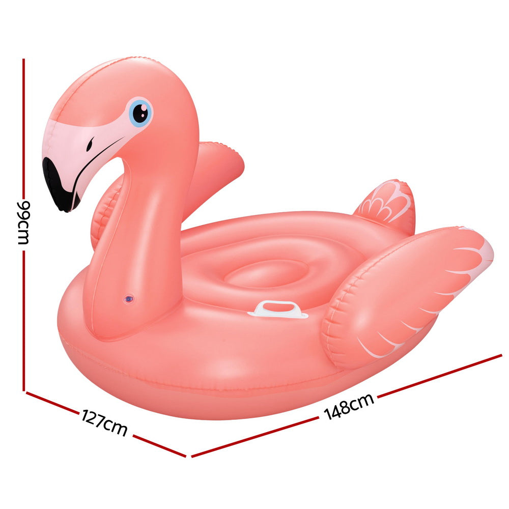 Bestway Flamingo Float Rider Inflatable Ride On Floating Pool Lounger 148x127CM
