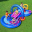 Bestway Kids Inflatable Play Splash Pool with Slide Ball Tossing Toys Coral Basket
